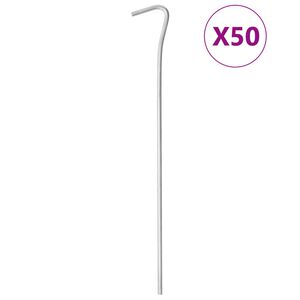 vidaXL Tentharingen 50 st &Oslash;4 mm 23 cm gegalvaniseerd staal