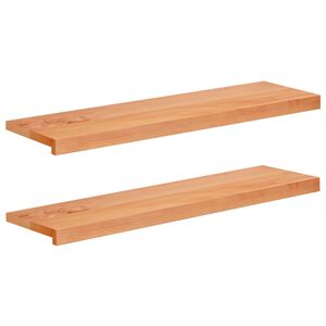 vidaXL Raamkozijnen 2 st Geolied 100 x 30 x 2 cm Massief beukenhout
