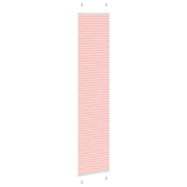 vidaXL Plissé rolgordijn 45x200 cm stofbreedte 44,4 cm polyester roze