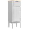 vidaXL Badkamerkast FLORO Wit 35 x 30 x 90 cm Massief Vurenhout