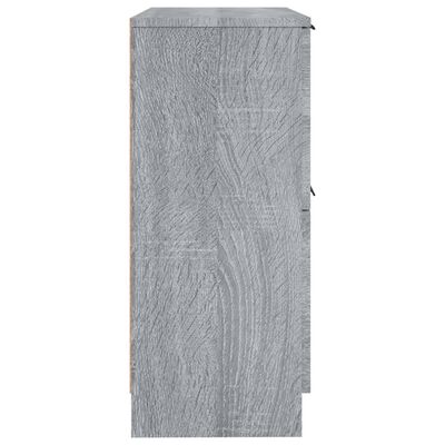 vidaXL Dressoir 30x30x70 cm bewerkt hout grijs sonoma eikenkleurig