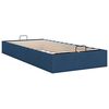 vidaXL Bedframe zonder matras 90x190 cm stof blauw