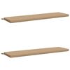 vidaXL Bank Kussens SOEST 2 st 100% Polyester Zand 140 x 40 x 5 cm