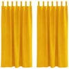 vidaXL Verduisterende gordijnen 2 st Mosterdgeel 140 x 175 cm Fluweel