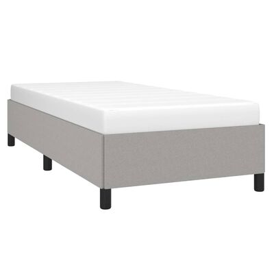 vidaXL Bedframe stof lichtgrijs 90x190 cm