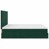 vidaXL Ottoman bed met matrassen 200x200cm fluweel donkergroen