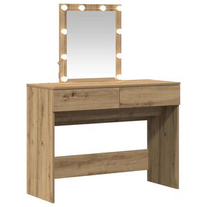 vidaXL Plafondtafel Artisan Eiken 100 x 40 x 130 cm Bewerkt hout