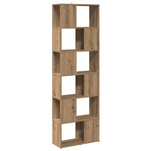 vidaXL Boekenkast/kamerscherm 60x24x186 cm artisanaal eikenkleur