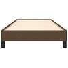 vidaXL Bedframe zonder matras 90x200 cm stof donkerbruin