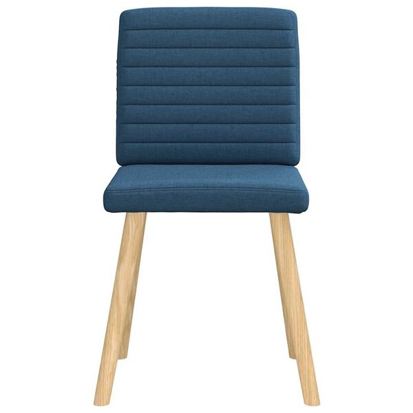 vidaXL Eetkamerstoelen 4 st stof blauw