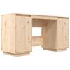 vidaXL Bureau 140x50x75 cm massief grenenhout