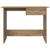 vidaXL Bureau met lade Artisan Eiken 100 x 50 x 76 cm Bewerkt hout