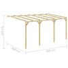 vidaXL Pergola aanleunmodel 5x3x2,1 m hout