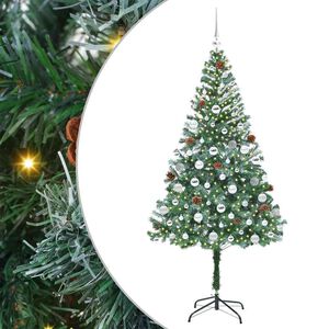 vidaXL Kunstkerstboom met 300 LED Groen 180 cm PVC en Staal