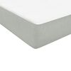 vidaXL Boxspring met matras fluweel lichtgrijs 80x220 cm