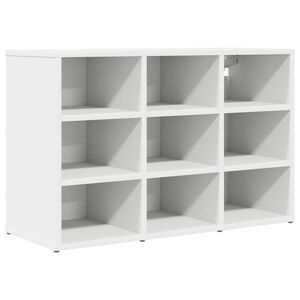 vidaXL Schoenenkast 77,5 x 30 x 51 cm Bewerkt hout Wit