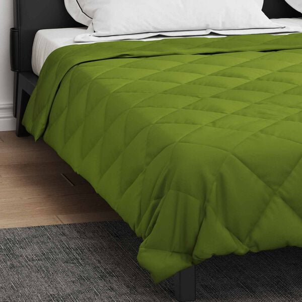 vidaXL Vol jaar dekbed Groen 240 x 260 cm Microfiber