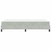 vidaXL Boxspringbed met matras Lichtgrijs 120 x 200 cm Stof