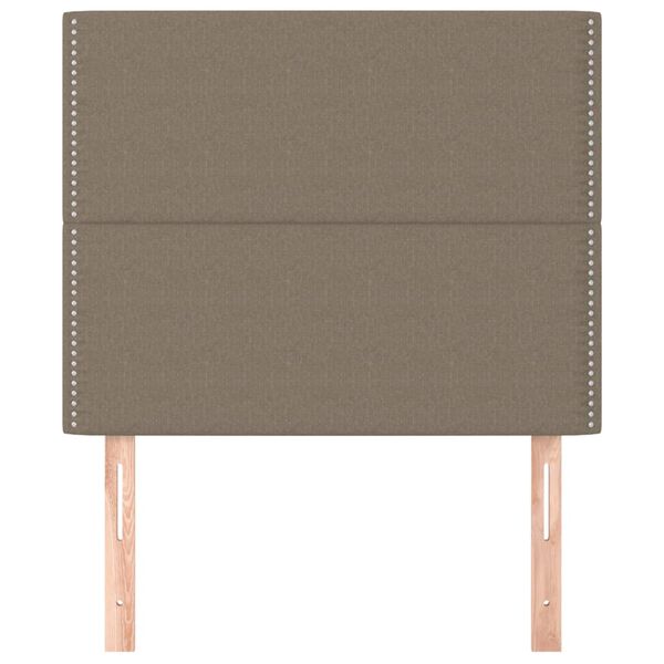 vidaXL Hoofdbord taupe 90x5x118/128 cm Stof