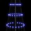 vidaXL LED Kerstboom met 295 LED met standaard Blauw 250 cm Metaal