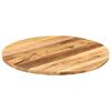 vidaXL Tafelblad rond &Oslash; 90x2,5 cm massief ruw mangohout