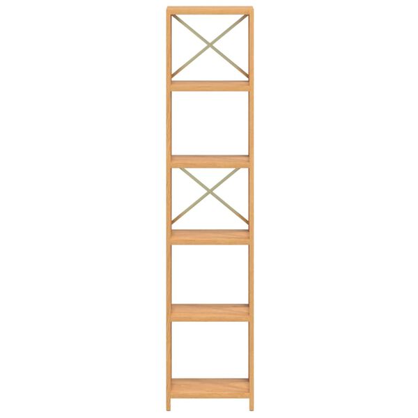 vidaXL Kastje 6-laags 40x30x181 cm massief eikenhout