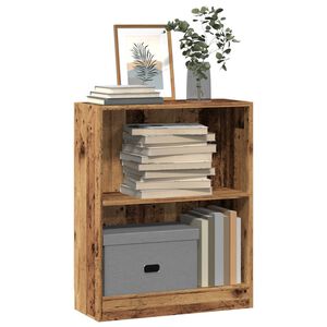 vidaXL Boekenkast 60x24x76 cm bewerkt hout oud houtkleurig