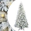 vidaXL Kunstmatige Inklapbare Kerstboom Wit 180 cm PE en PVC