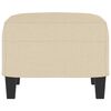 vidaXL Voetenbank 60x50x41 cm stof crèmekleurig