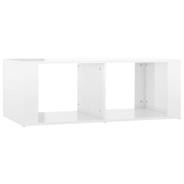 vidaXL Salontafel 100x50x36 cm bewerkt hout hoogglans wit