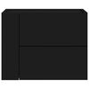 vidaXL Nachtkastjes wandgemonteerd 2 st 45x30x35 cm zwart