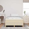 vidaXL Bedframe met matras Cr&egrave;me 120 x 200 cm Stof