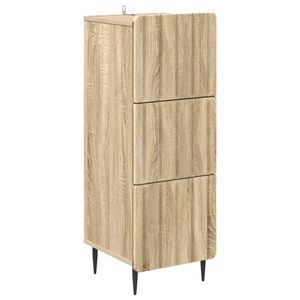 vidaXL Ladenkast Sonoma Eiken 33 x 34,5 x 92 cm Bewerkt hout