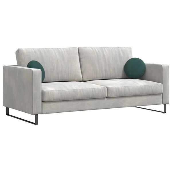 vidaXL Zitkussens 2 stuks Donkergroen &Oslash; 40 x 13 cm Fluweel