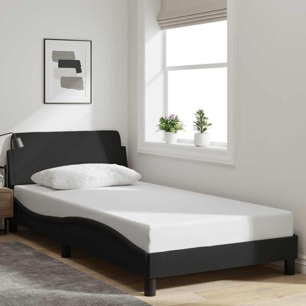 vidaXL Bedframe "Dover" 100x200 cm stof zwart