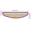 vidaXL Trapmatten 15 st 56x17x3 cm Violet Halfrond