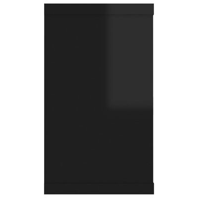 vidaXL Wandschappen kubus 6 st 80x15x26,5 cm spaanplaat zwart