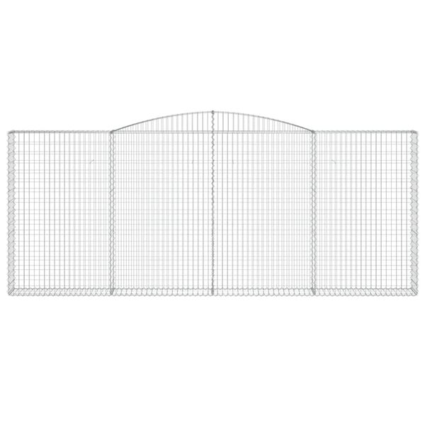 vidaXL Schanskorven 3 st gewelfd 400x30x160/180 cm ijzer