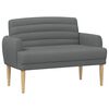 vidaXL Loungebank met knopencomfort Donkergrijs 116 x 67 x 80 cm Stof