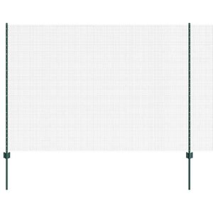 vidaXL Gelaste Draadhek met Paal 25 x 1,5 m (B x H) PVC-Coated Staal
