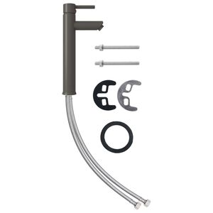 vidaXL Badkamermengkraan 12x30 cm grijs