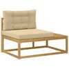 vidaXL Buiten Eind Sofa met kussen Wit 115 x 83 x 73 cm Polyester