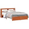 vidaXL Bedframe met plank Wasbruin 160 x 200 cm Massief Vurenhout
