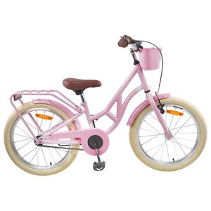 vidaXL Kinderfiets 24 Inch voor 8-12 jaar oud Lichtroze