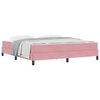 vidaXL Boxspringbed met matras Roze 180 x 200 cm Stof