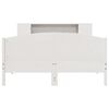 vidaXL Bed met boekenkast zonder matras grenenhout wit 140x190 cm