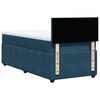 vidaXL Boxspring met matras fluweel blauw 100x200 cm