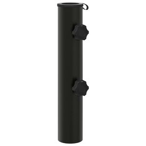 vidaXL Parasol Basisbuis 0.6 kg Zwart IJzer for 40-50 mm Pole