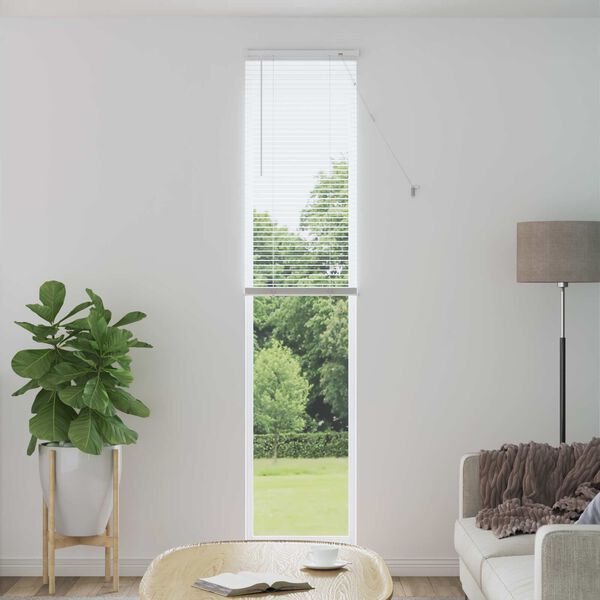 vidaXL Venetiaanse Blind Verstelbaar Wit 213 x 40 cm PVC