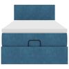 vidaXL Ottoman bed met matras 80x200cm fluweel donkerblauw